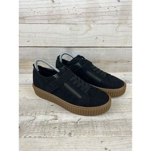 Women Nine west sneakers Buckleup US 9.5 M Black Gum Zip Fashion shoes